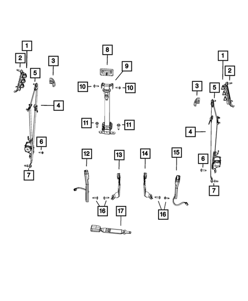 Seat Belts for 2014 Ram 1500 #0