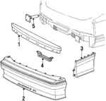 E7ZZ17906A - Body: Face Bar for Ford: Mustang | Mercury: Capri Image