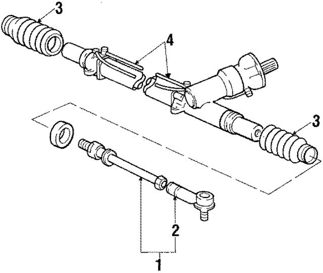 92834703110 - Steering: Tie Rod Assembly for Porsche Image