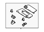 22281093007M85 - Body: Sun-visor for Mercedes-Benz Image