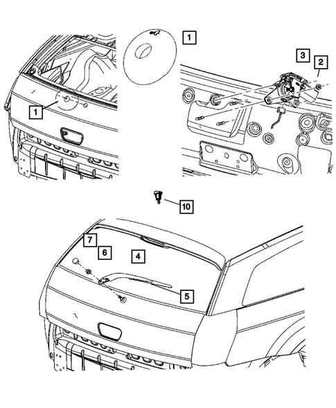Rear Wiper for 2005 Dodge Magnum #0