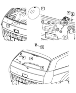4806015AA - Wiper/Lock Cylinder and Keys: Rear Wiper Motor Grommet for Mopar Image