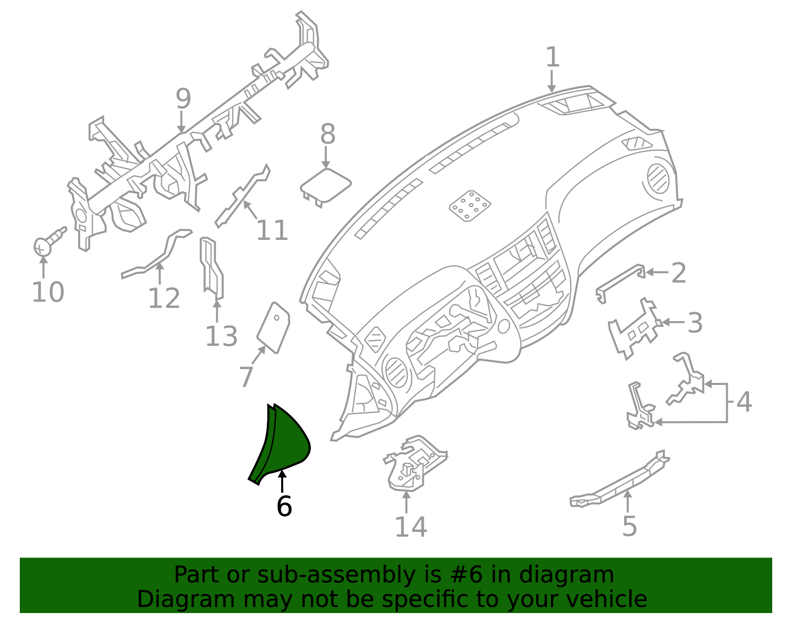 68420-3JA0B - Instrument Panel Side Cover 2013-2020 INFINITI | Official ...
