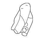 8H0882465A1YE - Body: Seat Back Recliner Adjustment Mechanism Cover for Audi: A4, A4 Quattro, RS4, S4 Image