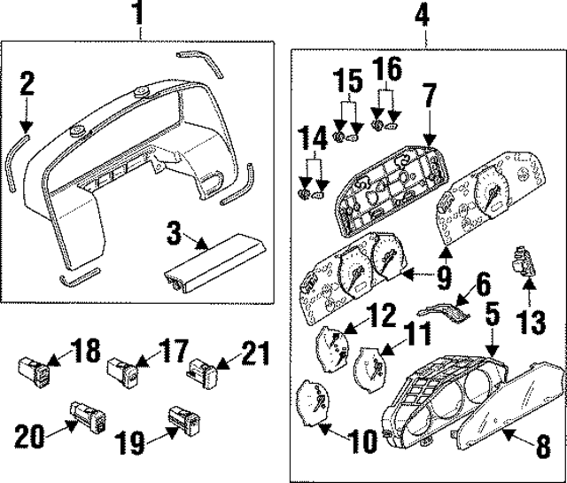 BG1L55471 - : Speedometer Head for Mazda Image