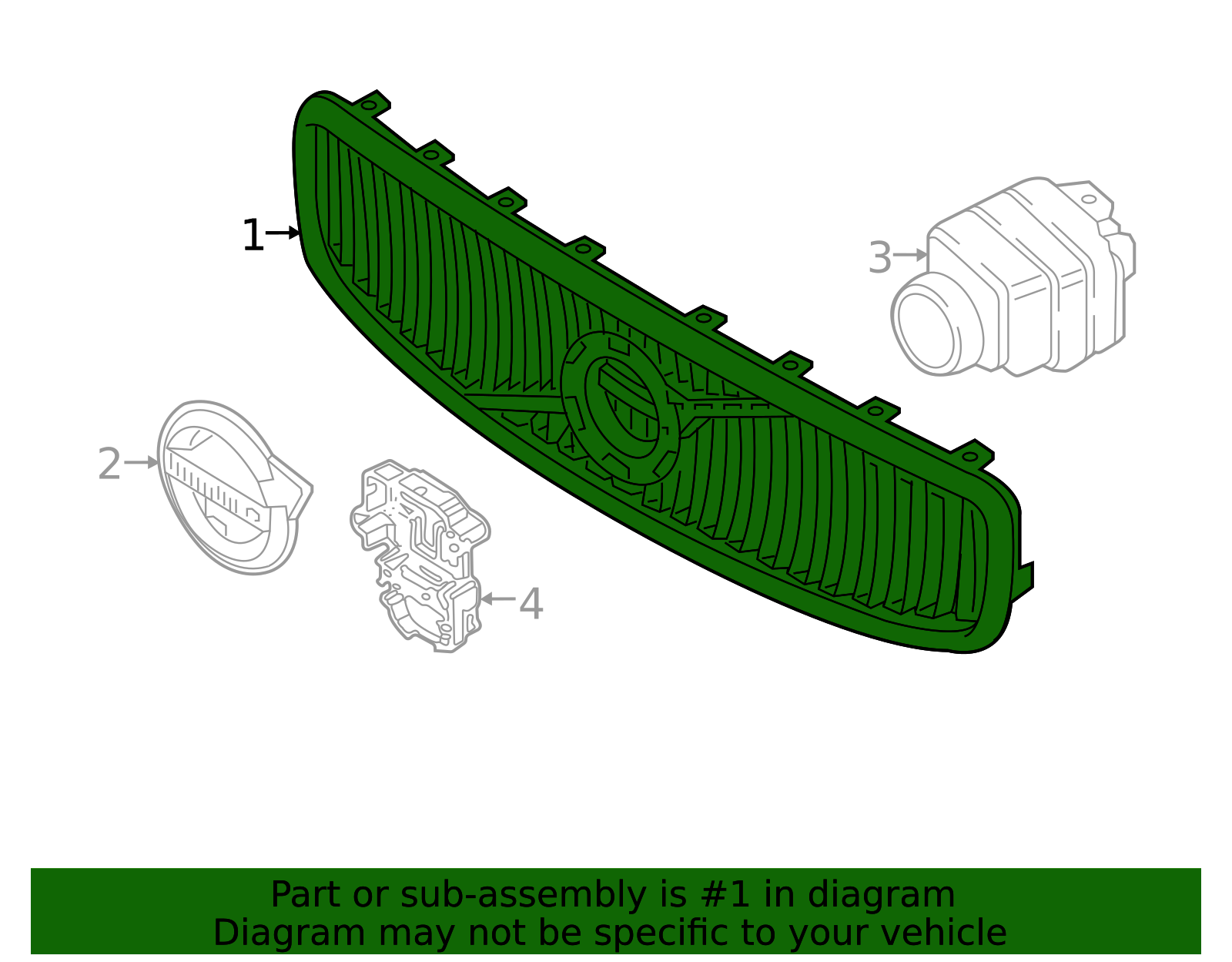 32465026 2021-2023 Volvo Grille 32365026 | TascaParts.com