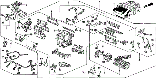 Heater Unit for 1996 Acura TL #0