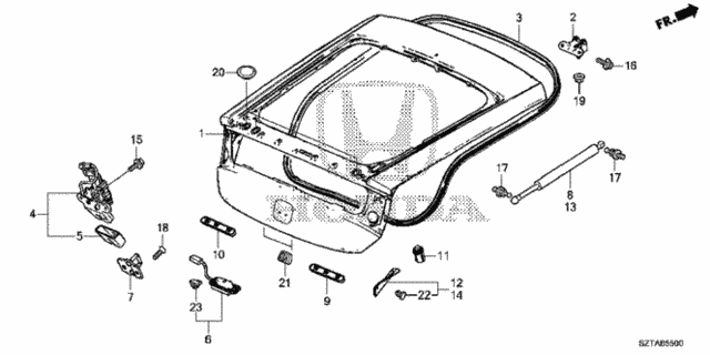 Tailgate for 2016 Honda CR-Z #0
