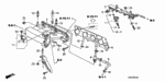 16451PLC000 - Engine: CLIP, INJECTOR for Honda Image