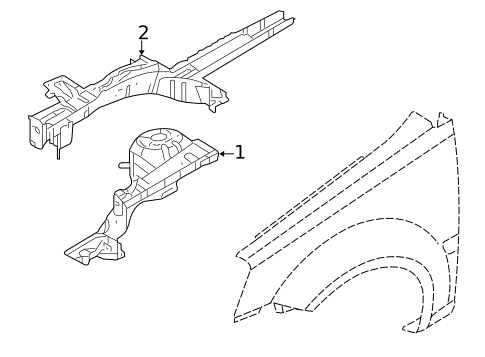 Structural Components & Rails for 2007 Kia Rio5 #0