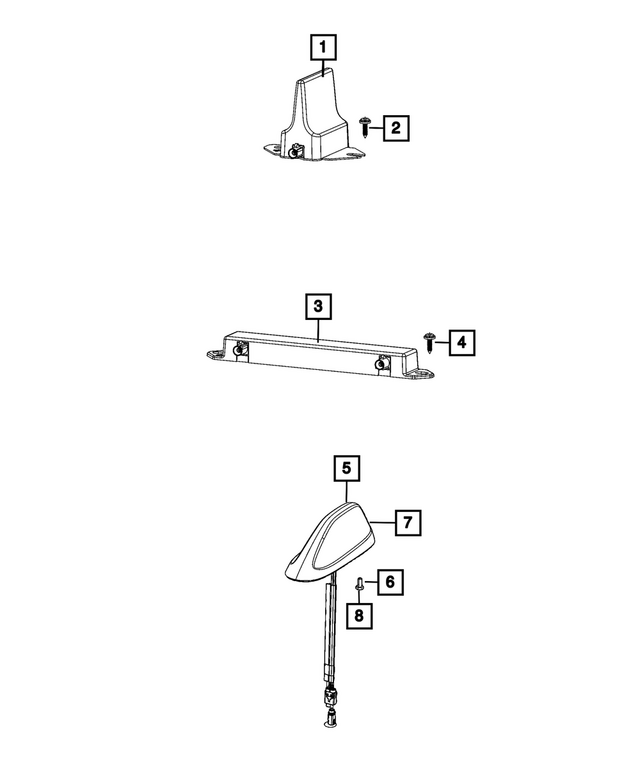 6509682AA - Electrical: Screw for Dodge: Hornet | Fiat: 500, 500E, 500L, 500X | Jeep: Cherokee, Compass, Renegade, Wagoneer S | Ram: ProMaster 1500, ProMaster 2500, ProMaster 3500, ProMaster City, ProMaster EV Image