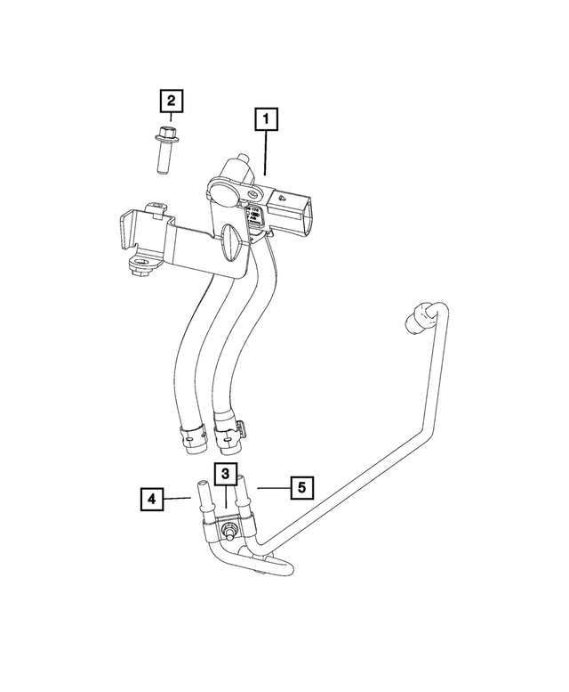 5146806AD - Exhaust: Differential Pressure Sensor for Mopar Image