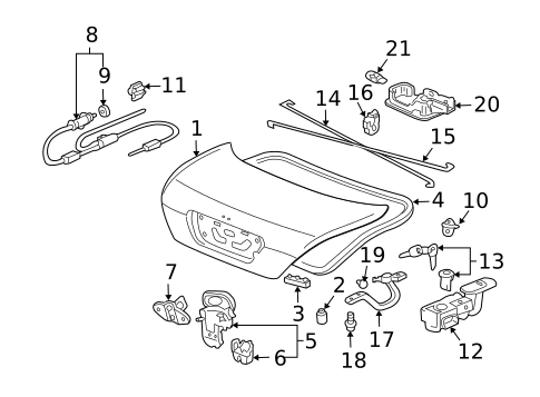 Fuel Door for 2005 Honda Accord #0