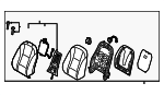 88302A5600SGG - : Seat Back Assembly for Hyundai Image