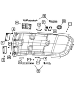 1UH44HDAAA - Interior Trim: Headliner for Mopar Image