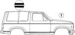 E6TZ9820000CB - Body: Stripe Tape for Ford: Bronco II Image