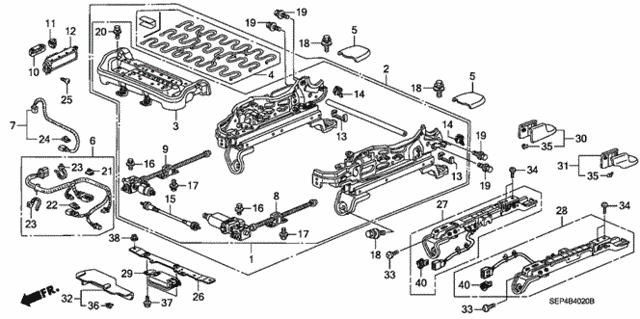 Front Seat Components (R.) for 2004 Acura TL #0