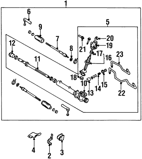 Steering Gear & Linkage for 1996 Nissan Maxima #0