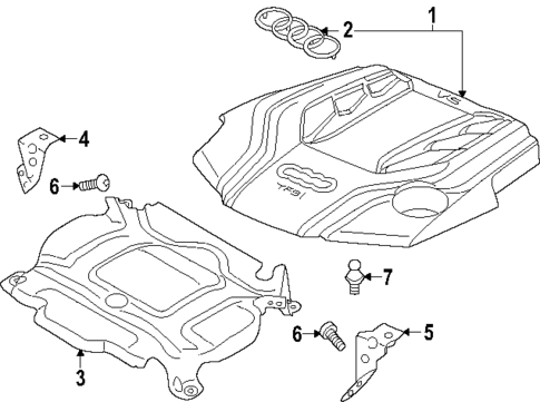 Engine Appearance Cover for 2019 Audi RS5 #0