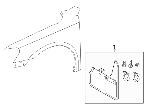Exterior Trim - Fender for 2022 Volkswagen Passat #0