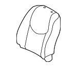7107342450E1 - Body: Seat Back Cover for Toyota: RAV4 Image