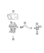 4591971AA - Emission Controls: Gasket for Chrysler: 200, Sebring | Dodge: Avenger, Caliber, Journey, Stratus | Jeep: Compass, Patriot Image