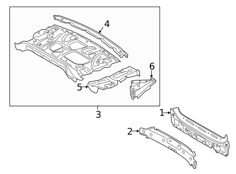 Rear Body for 2019 Audi A6 Quattro #0