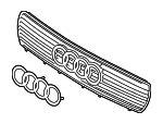 8G0853651G2ZZ - Body: Grille for Audi: 90, 90 Quattro, Cabriolet Image