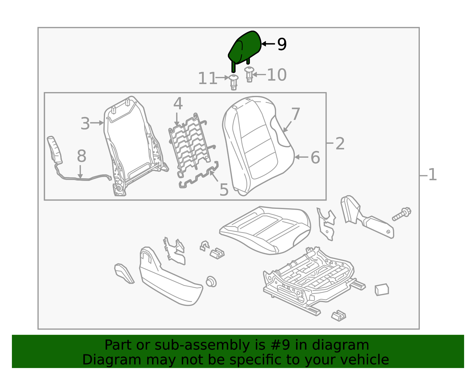 2017-2018 Mazda 3 Headrest BHP5-88-140-39 | OEM Parts Online