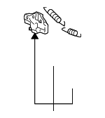 535100C040 - Body: Lock for Lexus: RX330, RX350, RX400h Image