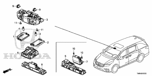 Interior Light for 2021 Honda Odyssey #0