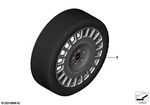 36115B30815 - : Tpm Wheel+Tire Set Frozen Midnight Gray for Mini Image