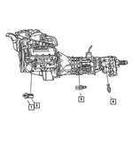 4868672AA - Electrical: Oil Pressure Switch for Dodge: Dakota, Durango, Ram 1500, Ram 2500, Ram 3500 | Jeep: Commander, Grand Cherokee, Liberty, Wrangler Image