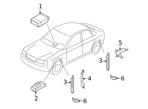 Tire Pressure Monitor Components for 2006 Volkswagen Phaeton #0