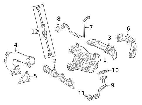 Exhaust Manifold for 2014 Kia Forte Koup #0