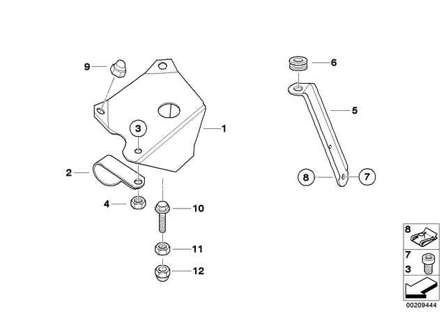 18121341655 - : Plug-In Nut for BMW-Motorrad Image