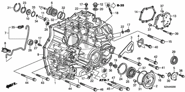 AT Transmission Case for 2012 Honda Pilot #0