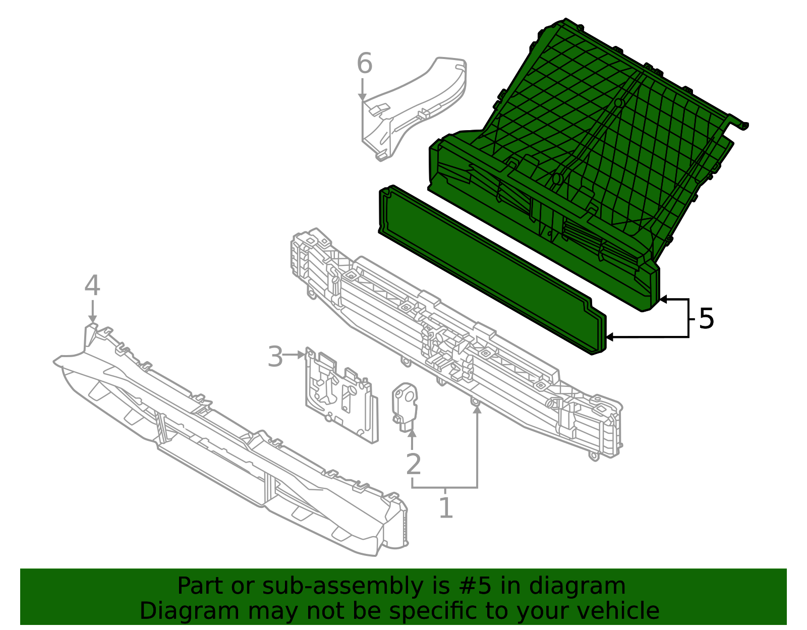 2025-2026 Audi Radiator Support Air Deflector 85E-121-286 | OEM Parts ...