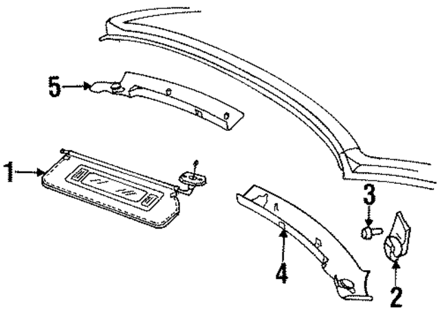 6034699 - Body: Rear Trim Panel Screw for Mopar Image