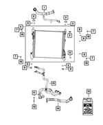 68411210AA - : Engine Cooling Radiator for Mopar Image