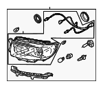 84001SA461 - : Headlamp Assembly for Subaru: Forester Image