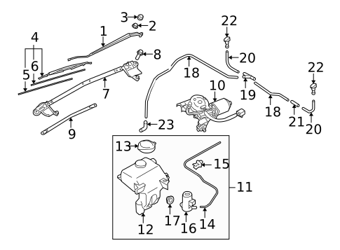 Wiper & Washer Components for 2013 Mazda MX-5 Miata #0