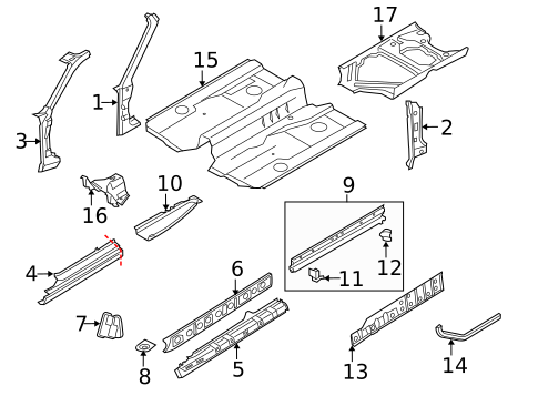 Floor & Rails for 2011 Porsche 911 #0