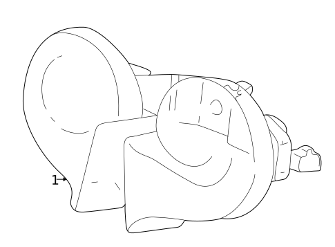 Horn for 2005 Ford Thunderbird #0
