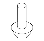 9010906375 - Body: Side Cover Bolt for Scion: iM, xB | Toyota: Corolla, Corolla iM, Highlander, Land Cruiser, Prius, Prius Plug-In, Prius V, RAV4, Venza, Yaris Image