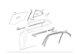 2047300255 - : Window, Fixed for Mercedes-Benz: C250, C300, C350 Image