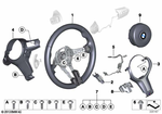 32307847606 - Steering: M Sports Steering Wheel Leather for BMW Image
