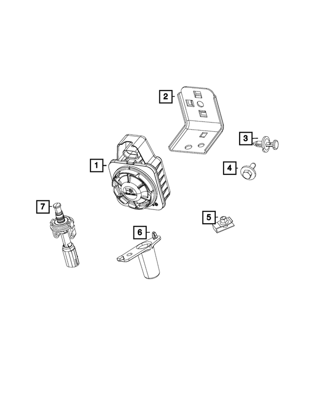 68195725AA - : Alarm Siren for Mopar Image