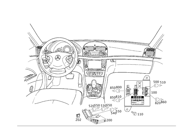 2115458432 - Electrical Equipment and Instruments: Control Unit, Sam for Mercedes-Benz Image image