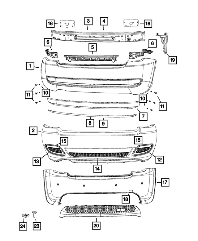 6106179AA - Frame, Bumper and Fascia: Plastic Snap-in Nut for Mopar Image